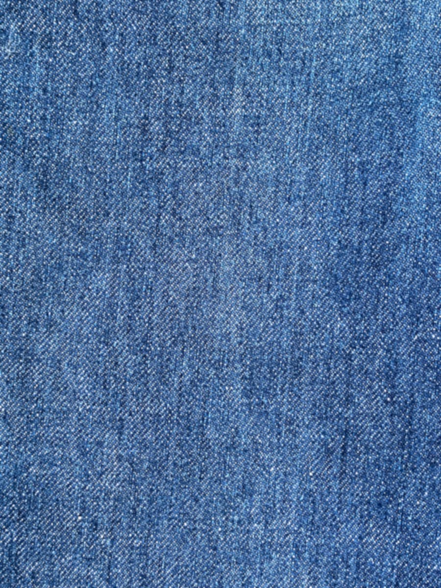 Close-up of blue denim fabric